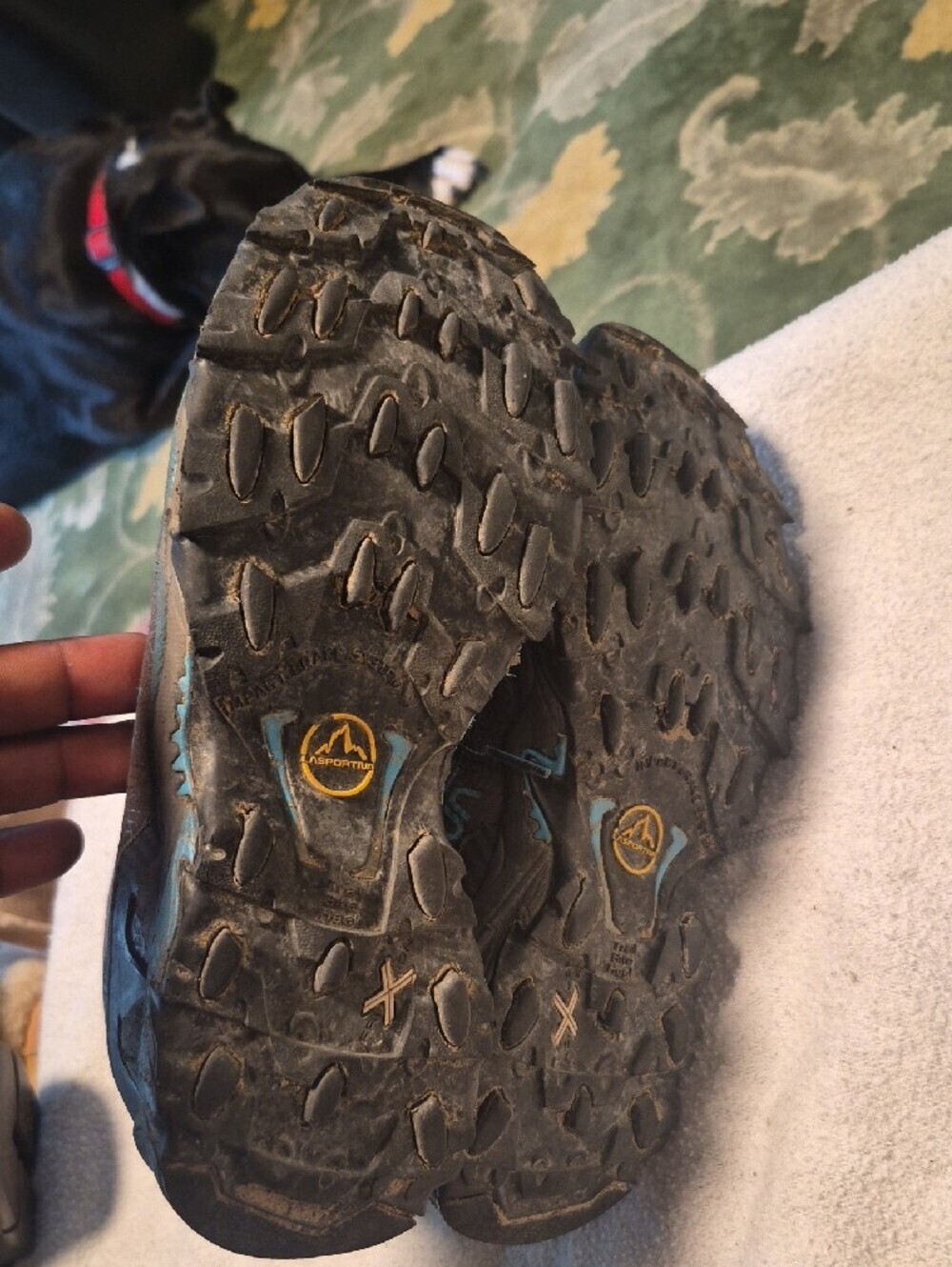 La Sportiva Men's Brown and Blue Trail Boots - Picture 5 of 8